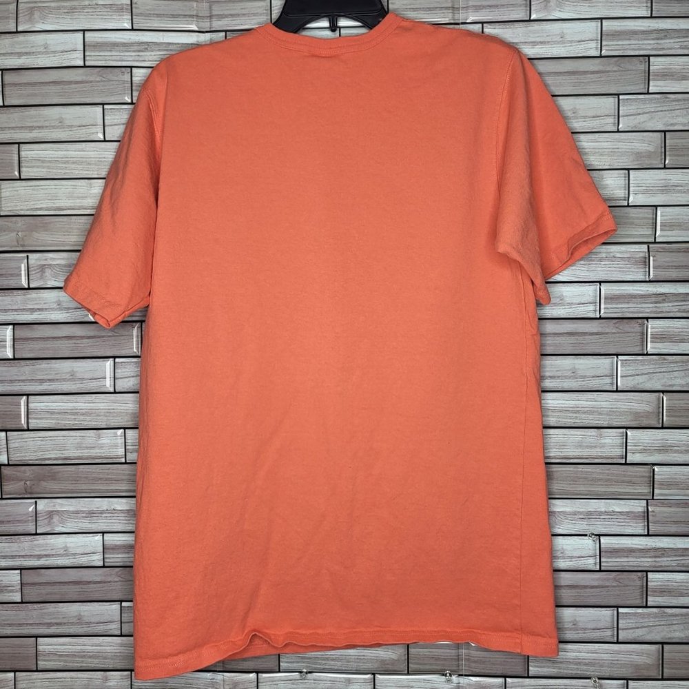 Vintage Look Champion Big C Embroidered Orange‎ T-Shirt Men's Size Large Top - Picture 5 of 12